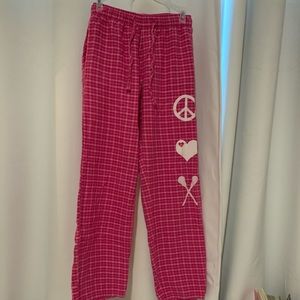 pink lacrosse pj pants